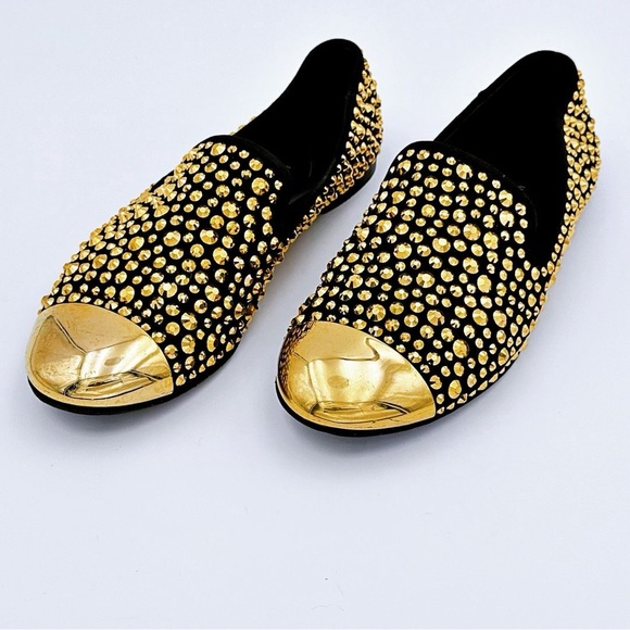 GIUSEPPE ZANOTTI Flats with Swarovski crystals.Size 41. Stunning and Sparkly - Picture 2 of 5